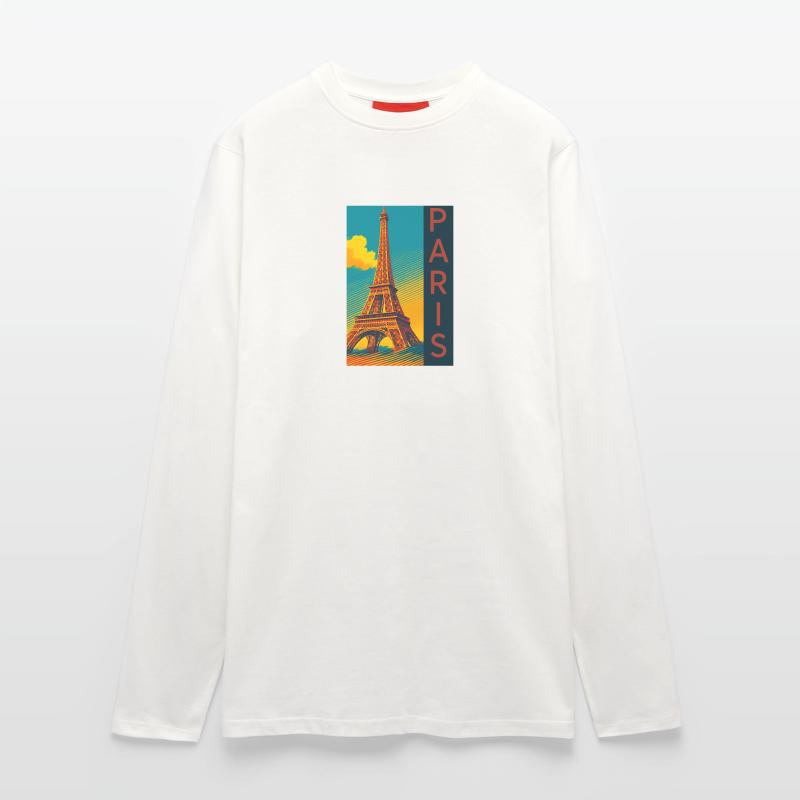 Paris PopArt Skyline Eiffelturm Langarmshirt - made by SPREAD 