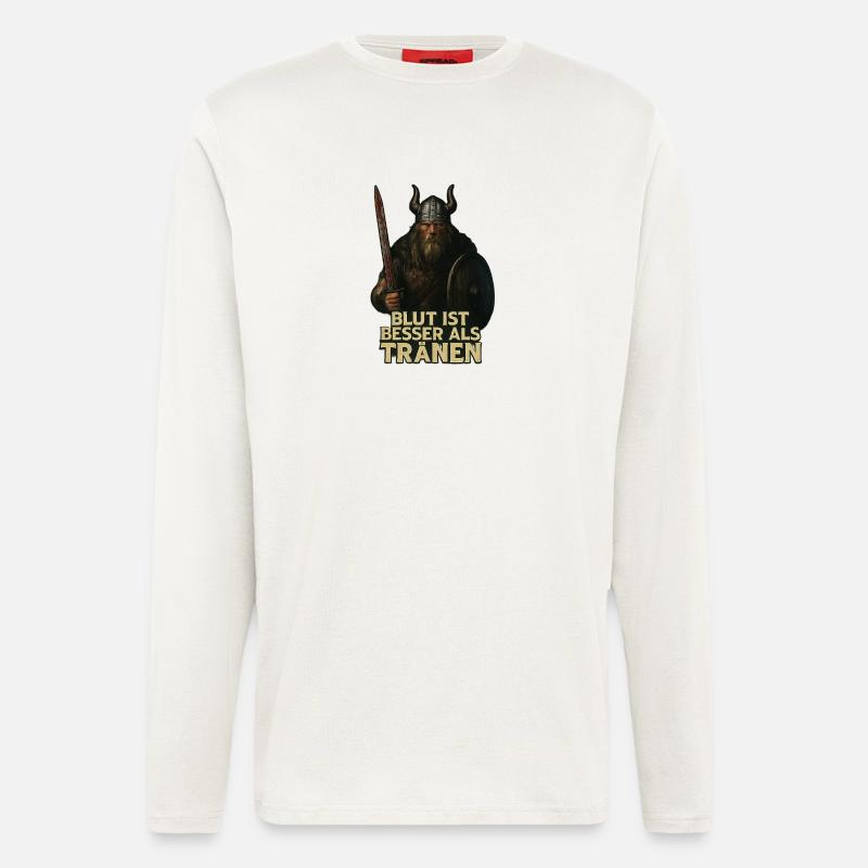 Nordblut_Der_letzte_Krieger - Langarmshirt - made by SPREAD  - OFF WHITE