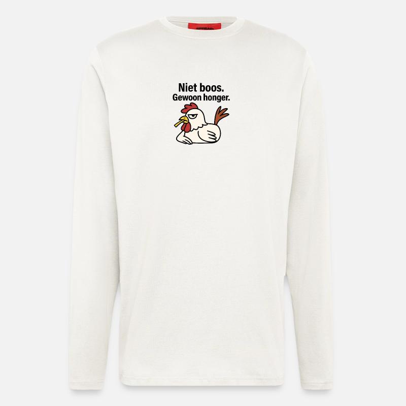 Don't get angry. Just hunger. - Longsleeve - made by SPREAD  - OFF WHITE