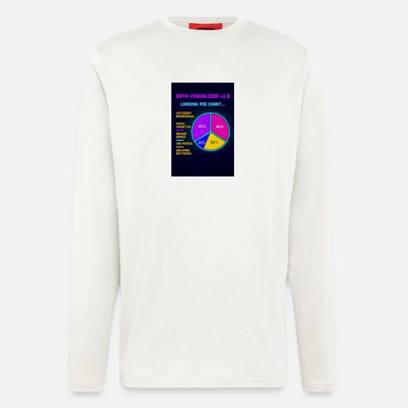 Neon Pie Chart Retro Visual - Longsleeve - made by SPREAD  - OFF WHITE