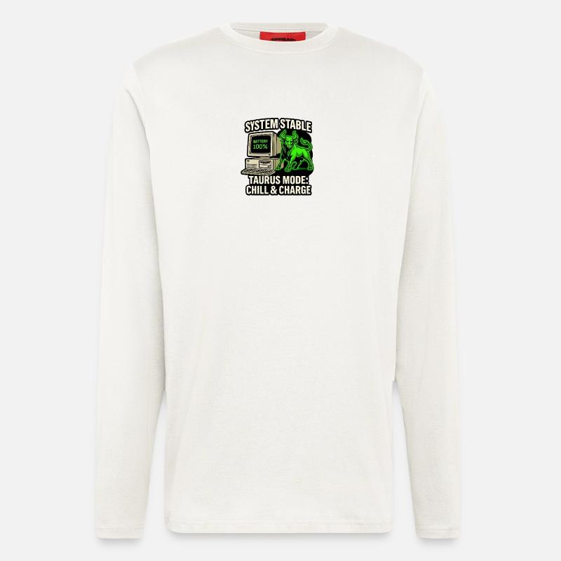 System Stable Taurus Mode Chill & Charge - Longsleeve - made by SPREAD  - OFF WHITE