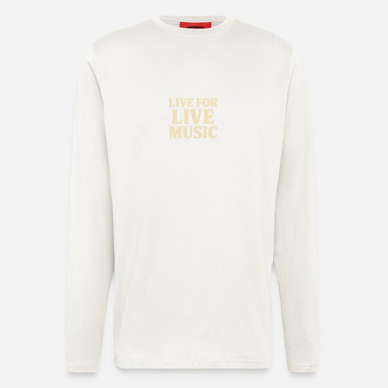 Live for Live Music - Longsleeve - made by SPREAD  - OFF WHITE