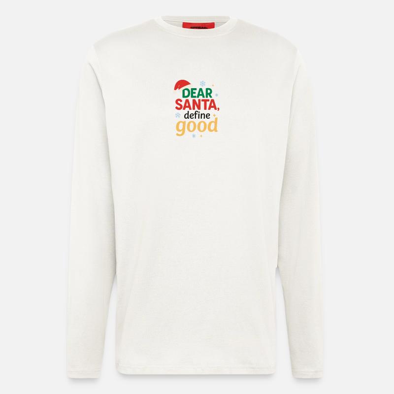 Weihnachtsmann Definiere Gut - Langarmshirt - made by SPREAD  - OFF WHITE