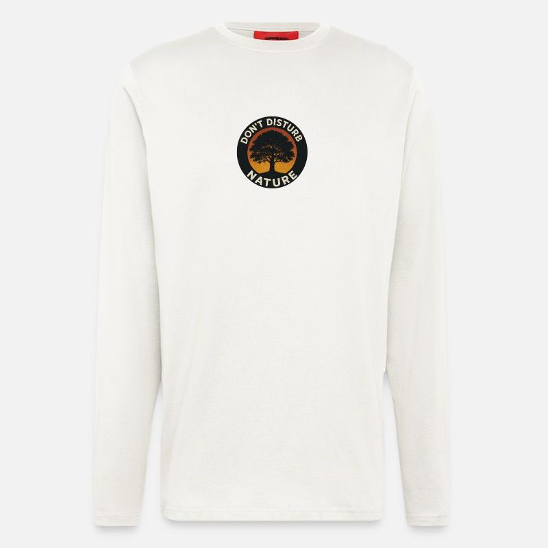 Don’t Disturb Nature – Tree Circle - Langarmshirt - made by SPREAD  - OFF WHITE