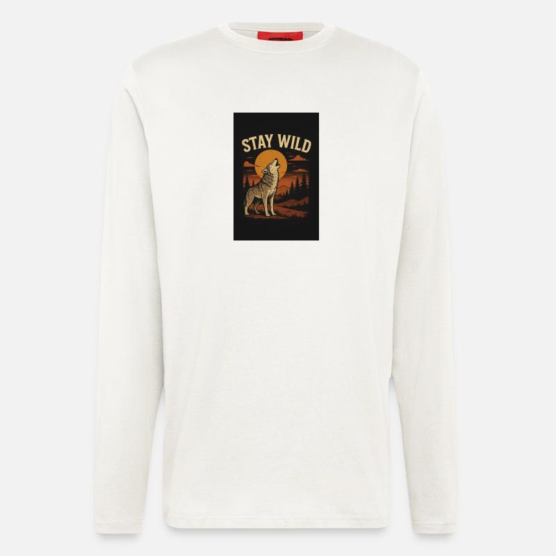 Wolf Wild - Longsleeve - made by SPREAD  - OFF WHITE