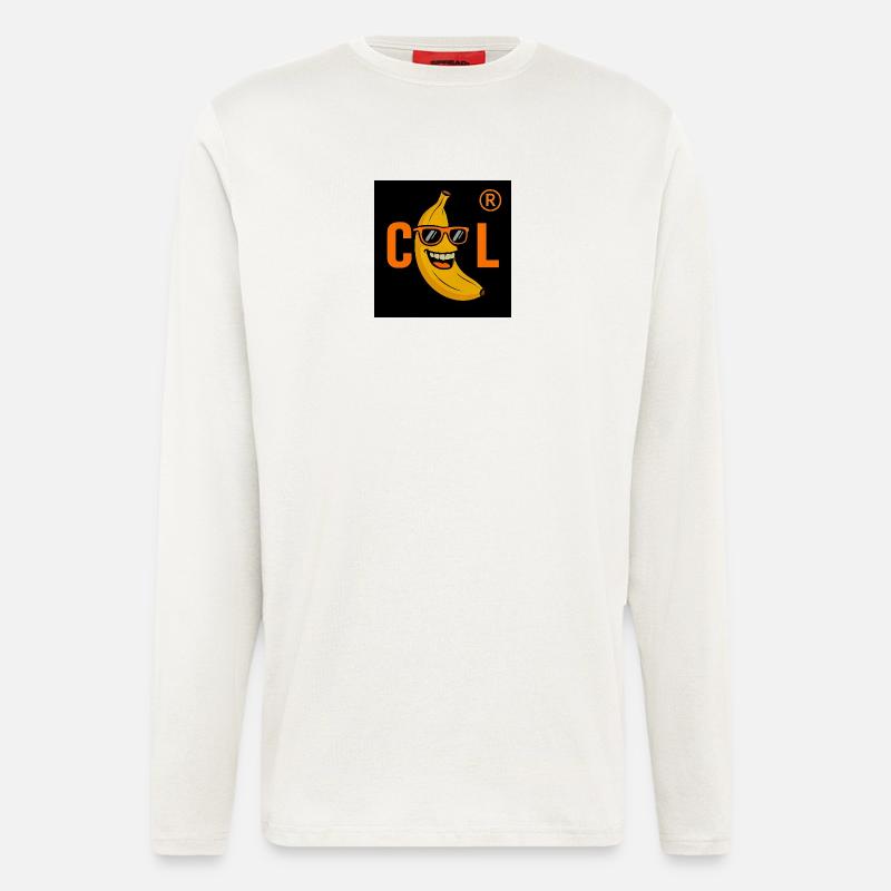 Coole Banane mit Sonnenbrille - Langarmshirt - made by SPREAD  - OFF WHITE