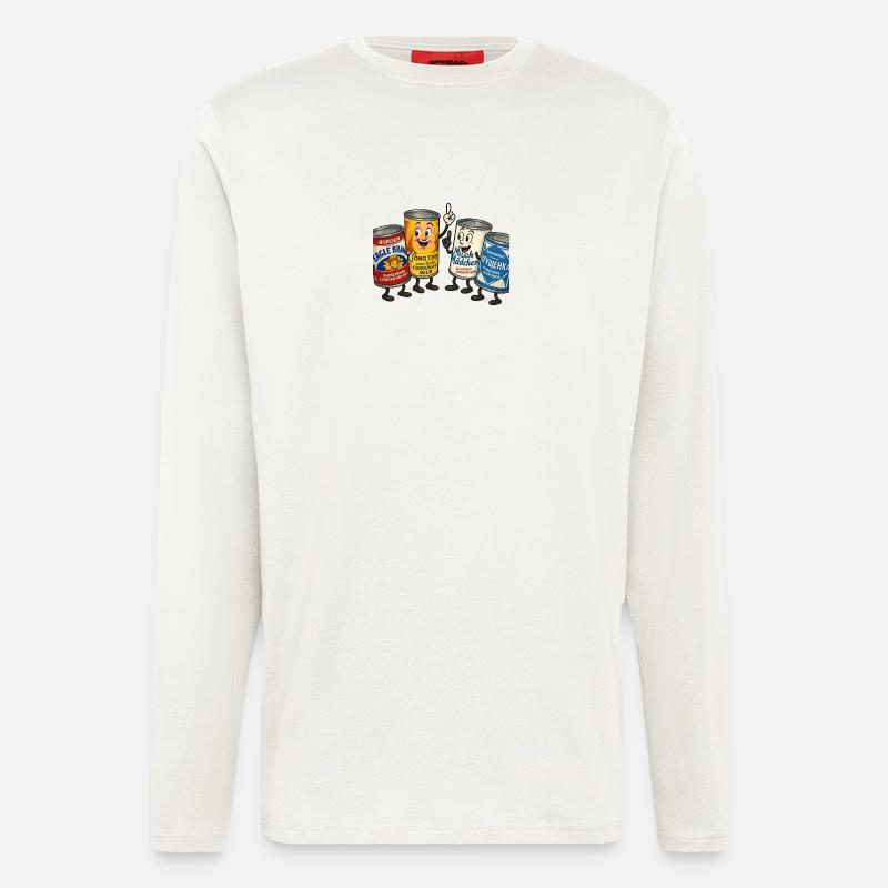 gezuckerte Kondensmilch - Langarmshirt - made by SPREAD  - OFF WHITE