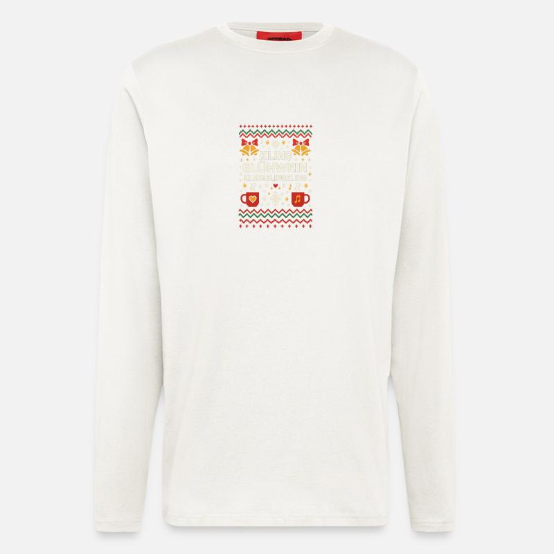 Mulled wine Klingelingeling - Longsleeve - made by SPREAD  - OFF WHITE