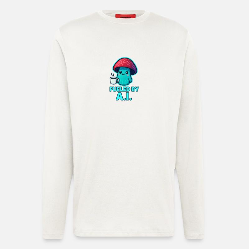 KOWAI Pilz Kaffee Boost - Langarmshirt - made by SPREAD  - OFF WHITE