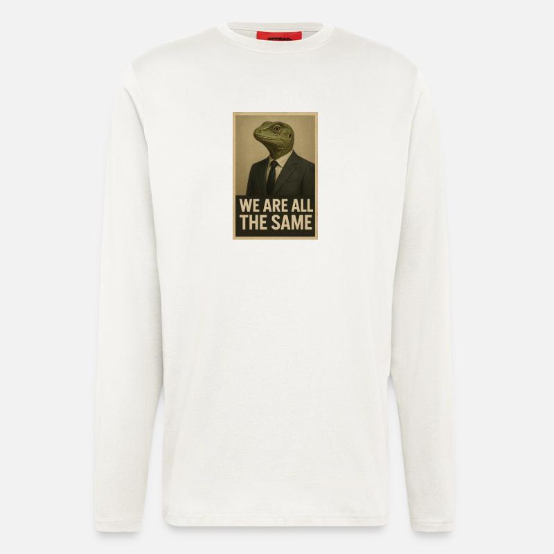 Wir sind alle gleich - Langarmshirt - made by SPREAD  - OFF WHITE