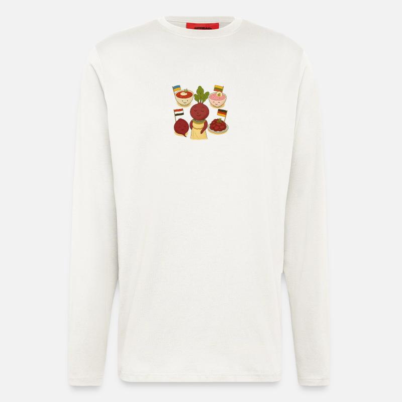 beetroot - Longsleeve - made by SPREAD  - OFF WHITE