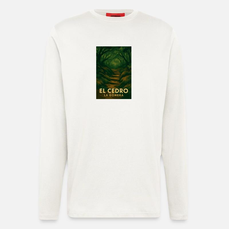 El Cedro – Mystical Forest Trail - Longsleeve - made by SPREAD  - OFF WHITE