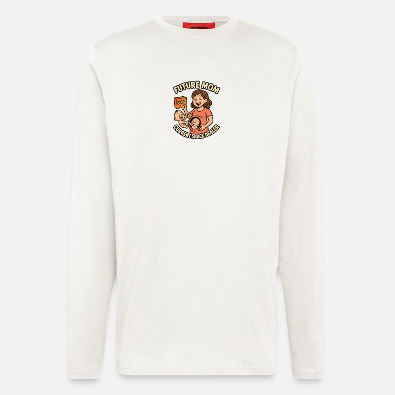 Mama-Snack-Outlet - Langarmshirt - made by SPREAD  - OFF WHITE