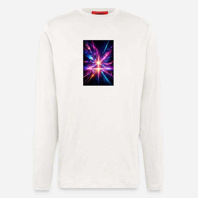 Neonstrahlen Explosion - Langarmshirt - made by SPREAD  - OFF WHITE