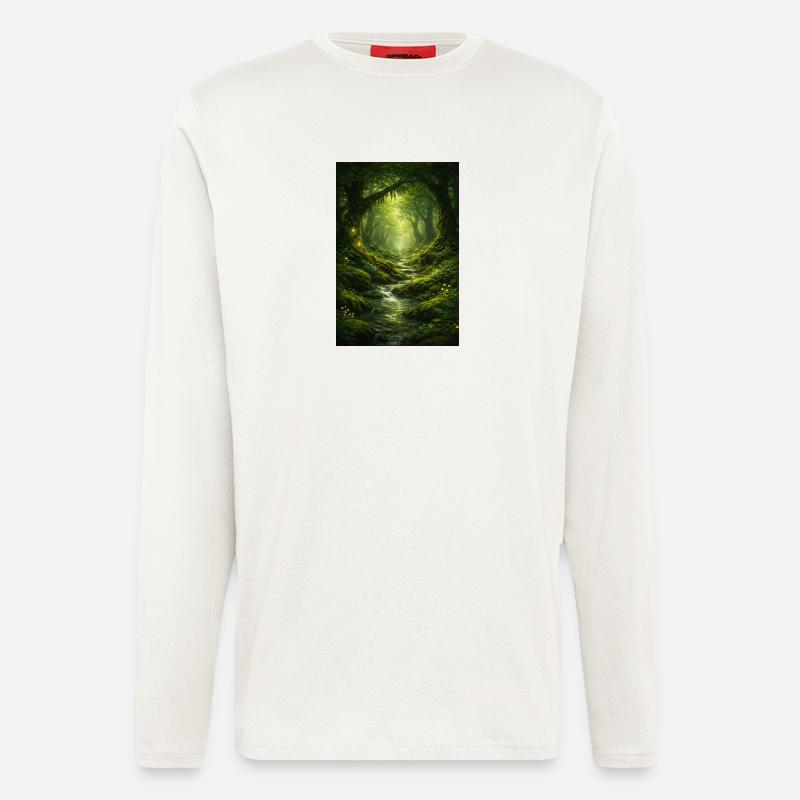 mystischer Wald - Langarmshirt - made by SPREAD  - OFF WHITE