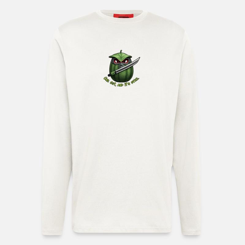 Watermelon Ninja: A Cut End - Longsleeve - made by SPREAD  - OFF WHITE