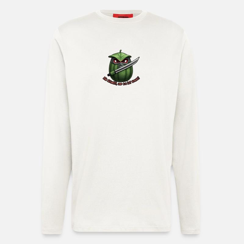 Wassermelone Ninja Klinge - Langarmshirt - made by SPREAD  - OFF WHITE