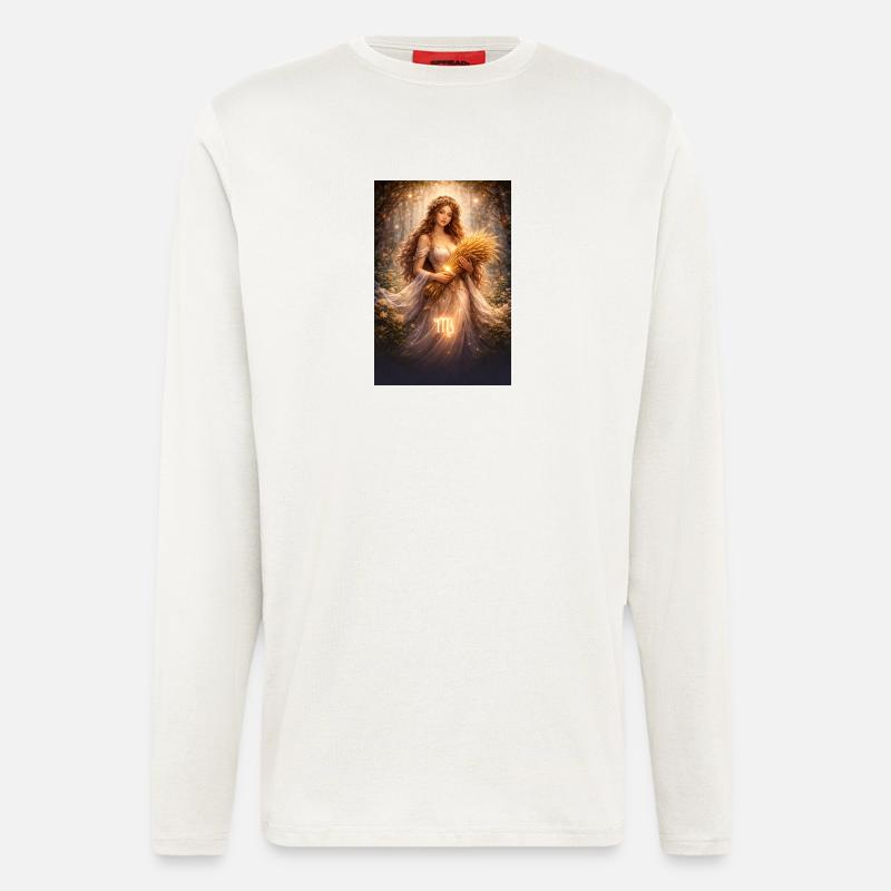 Jungfrau - Langarmshirt - made by SPREAD  - OFF WHITE