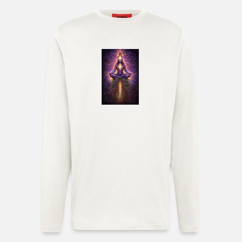 Cosmic Meditation Light Flow - Longsleeve - made by SPREAD  - OFF WHITE