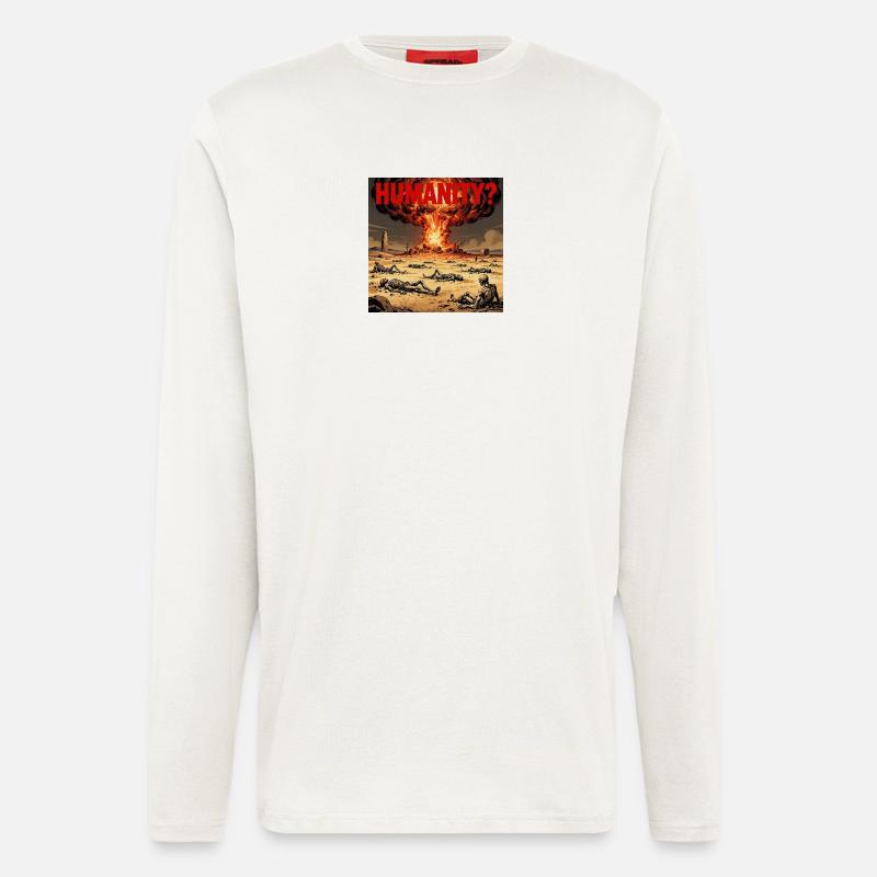 Atomic Humanity? - Langarmshirt - made by SPREAD  - OFF WHITE