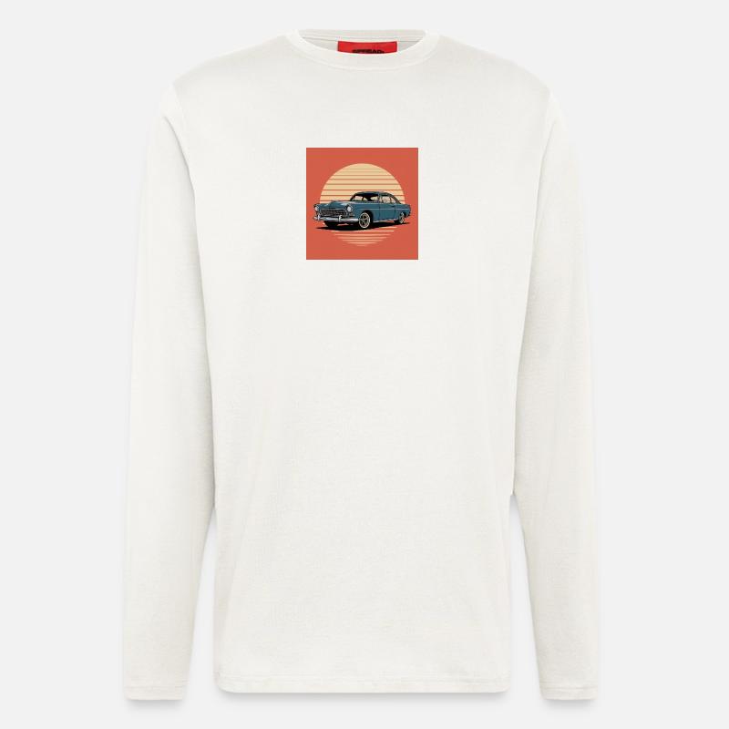 Sunset Drive Oldtimer - Langarmshirt - made by SPREAD  - OFF WHITE