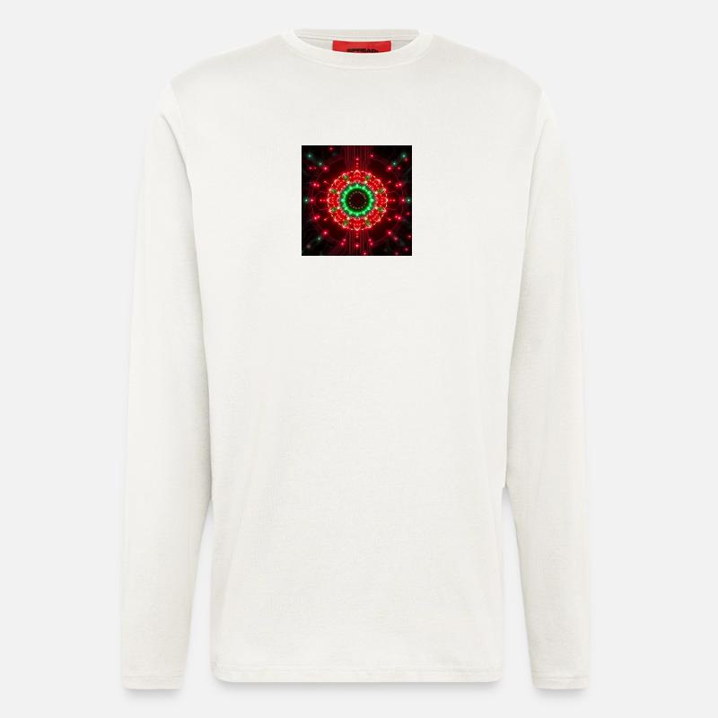 Neon Mandala Tech Center - Longsleeve - made by SPREAD  - OFF WHITE