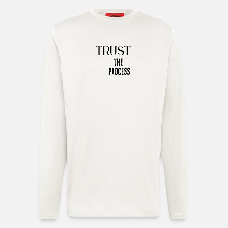Vertraue dem Prozess - Langarmshirt - made by SPREAD  - OFF WHITE