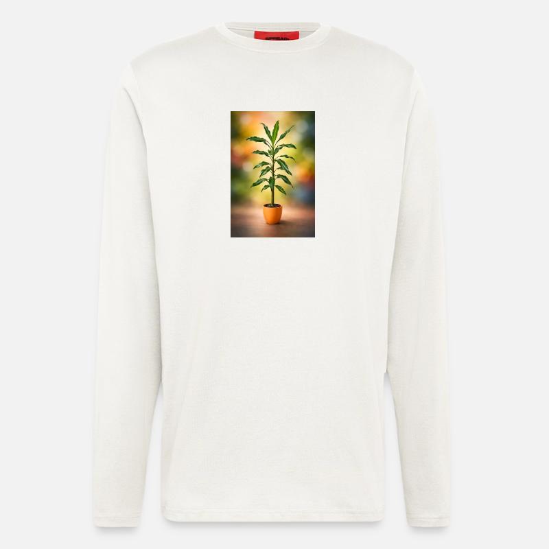 GrünerTopfbaum Eleganz - Langarmshirt - made by SPREAD - OFF WHITE