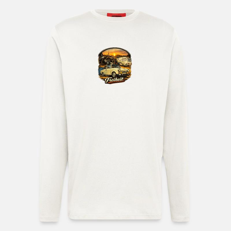Freedom on wheels - Longsleeve - made by SPREAD  - OFF WHITE