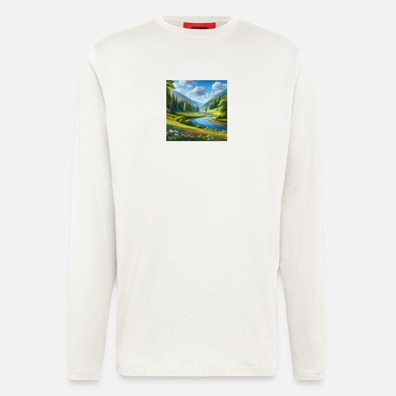 A beautiful spring hall - Longsleeve - made by SPREAD  - OFF WHITE