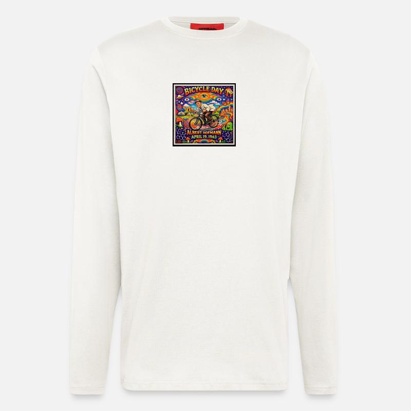 Albert Hofmann Bicycle Day - Langarmshirt - made by SPREAD  - OFF WHITE