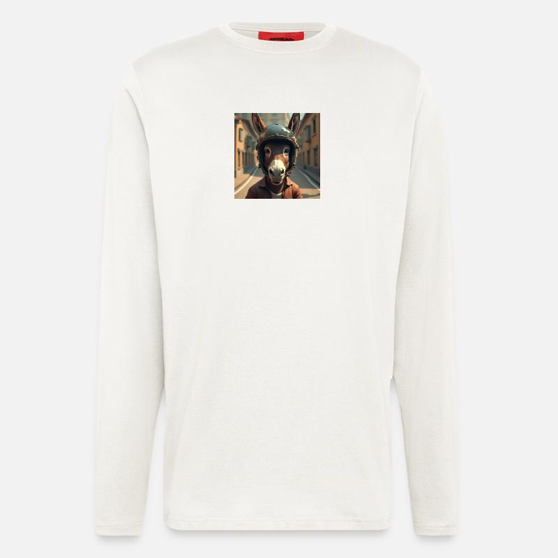 Biker donkey - Longsleeve - made by SPREAD  - OFF WHITE