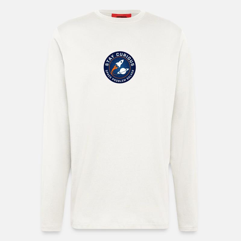 Bleib Neugierig: Raumabenteuer - Langarmshirt - made by SPREAD  - OFF WHITE