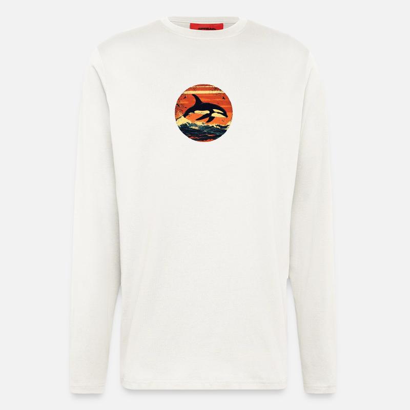 Killer whale - Longsleeve - made by SPREAD  - OFF WHITE