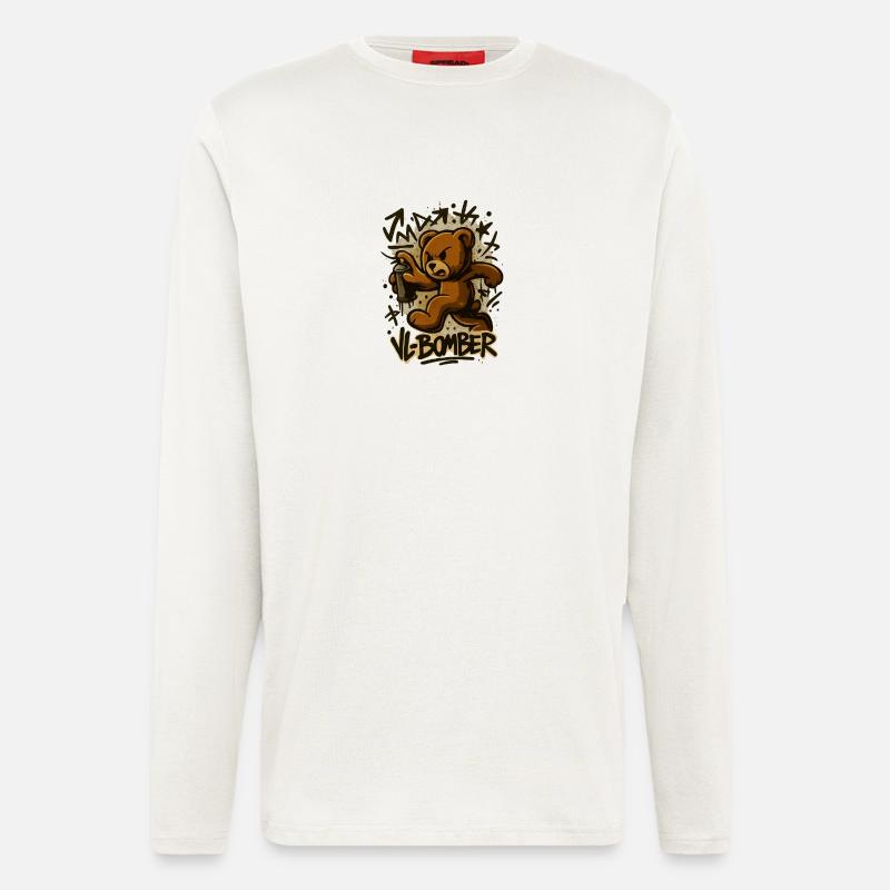 Graff Bomb Bear - Longsleeve - made by SPREAD  - OFF WHITE