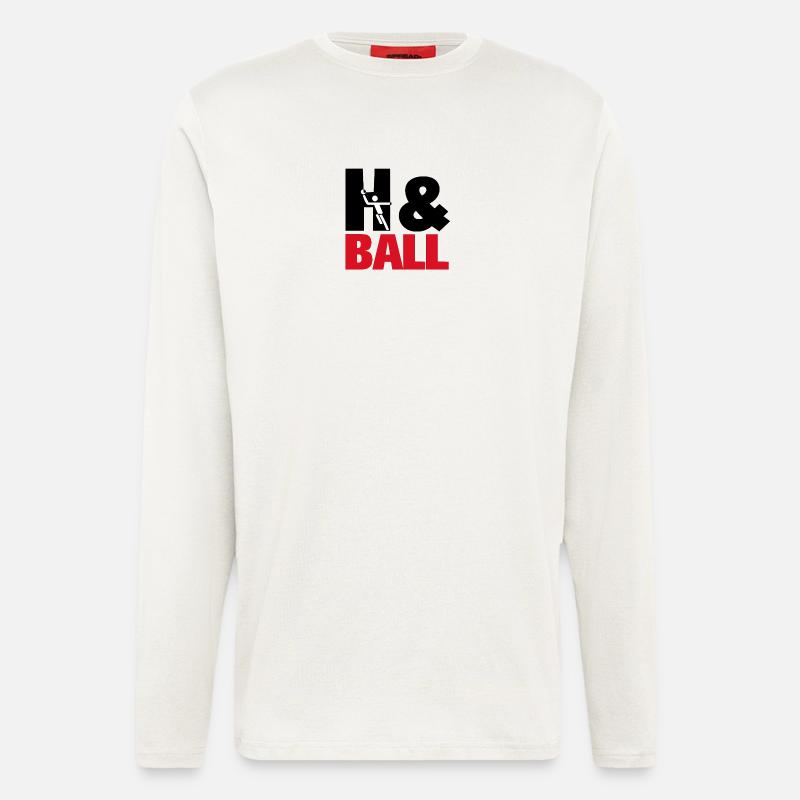 H&Ball by handballtrainer.de - Langarmshirt - made by SPREAD - OFF WHITE