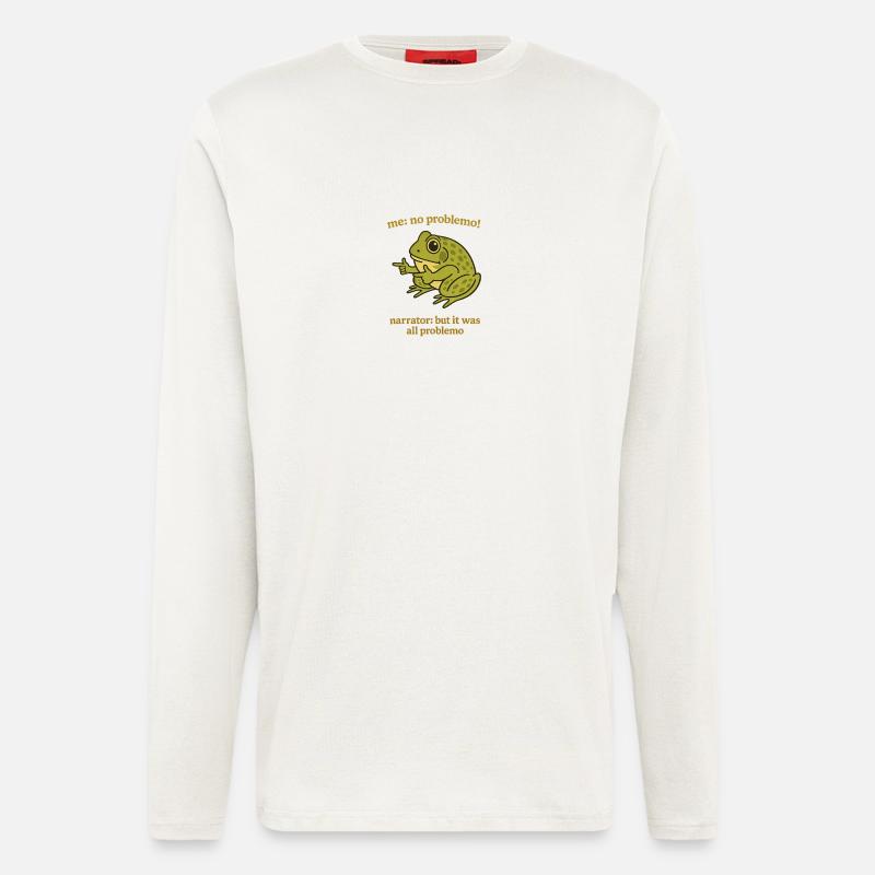 Frog Sayings Problemo Remix - Longsleeve - made by SPREAD  - OFF WHITE