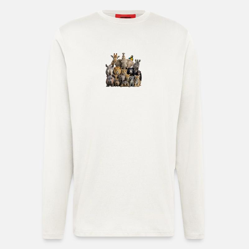 Animal gathering - Longsleeve - made by SPREAD  - OFF WHITE