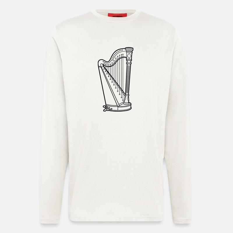 Harfe - Langarmshirt - made by SPREAD  - OFF WHITE