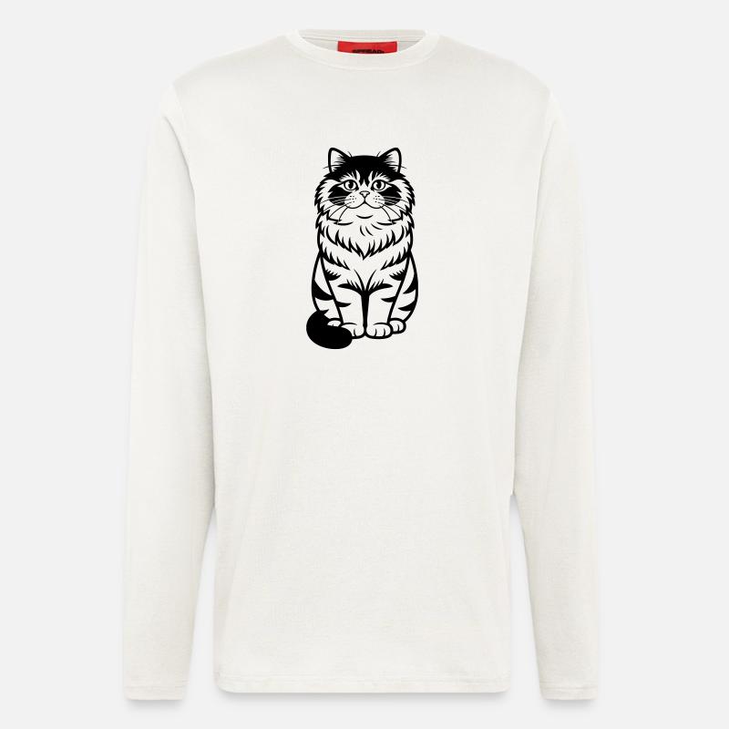 Perserkatze - Langarmshirt - made by SPREAD  - OFF WHITE
