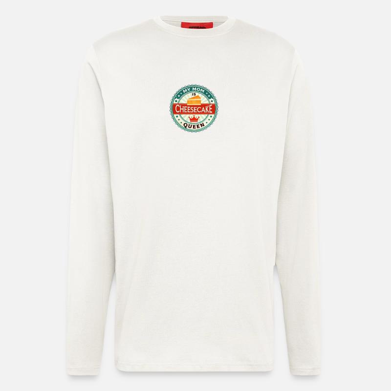 Cheesecake Queen Mom Badge - Longsleeve - made by SPREAD  - OFF WHITE