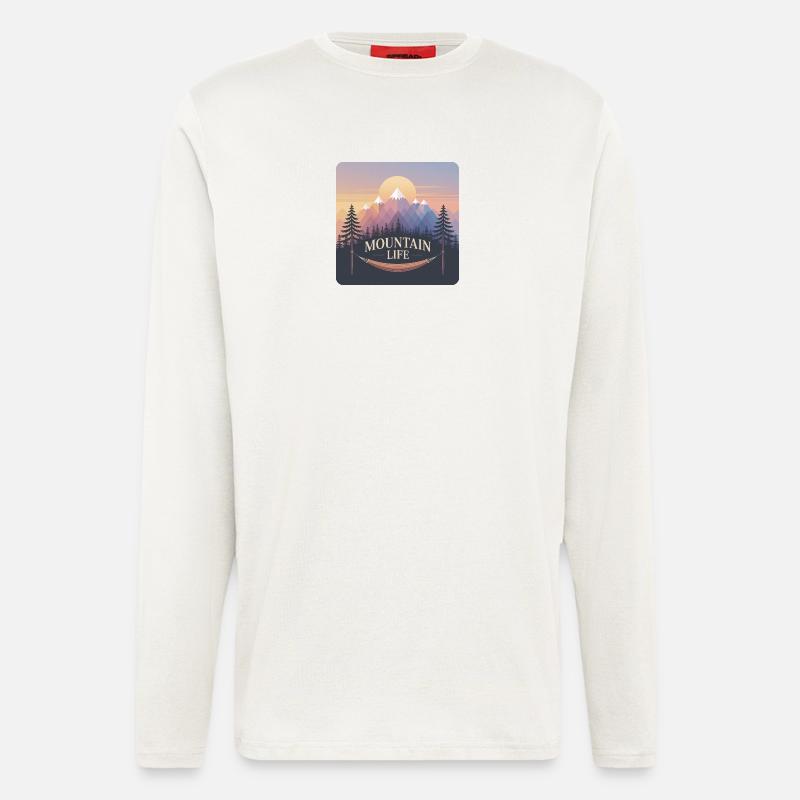 Mountain Life - Langarmshirt - made by SPREAD  - OFF WHITE