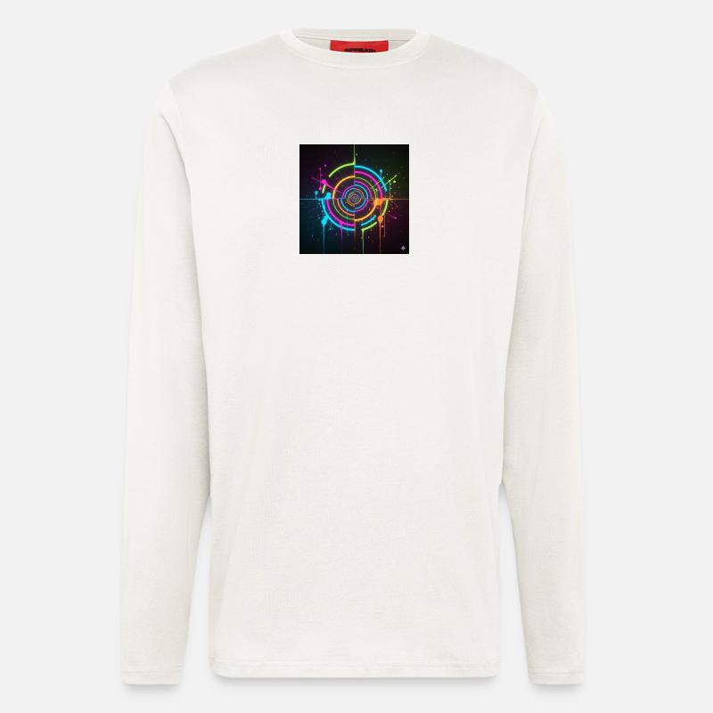 Neon Circle Splatter - Longsleeve - made by SPREAD  - OFF WHITE