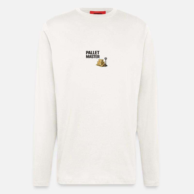 Pallet Master: Warehouse Lift - Longsleeve - made by SPREAD  - OFF WHITE