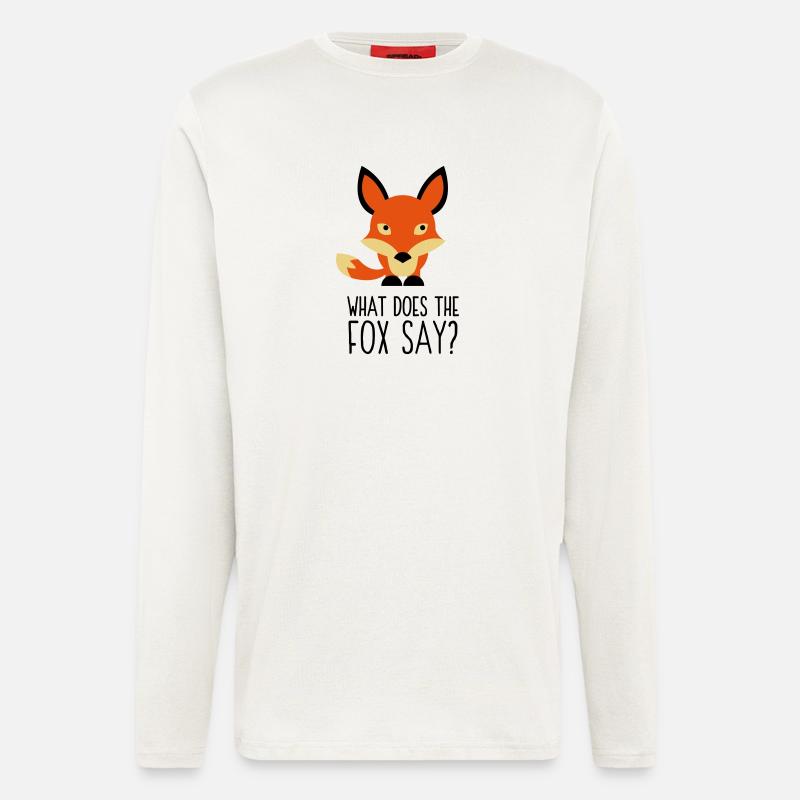 Was hat der Fuchs gesagt? - Langarmshirt - made by SPREAD  - OFF WHITE