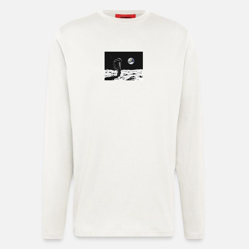 Astronaut looking back - Langarmshirt - made by SPREAD  - OFF WHITE
