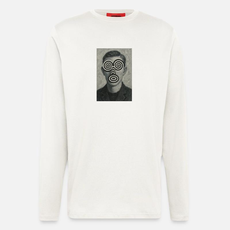 Gesicht optische Täuschung - Langarmshirt - made by SPREAD  - OFF WHITE