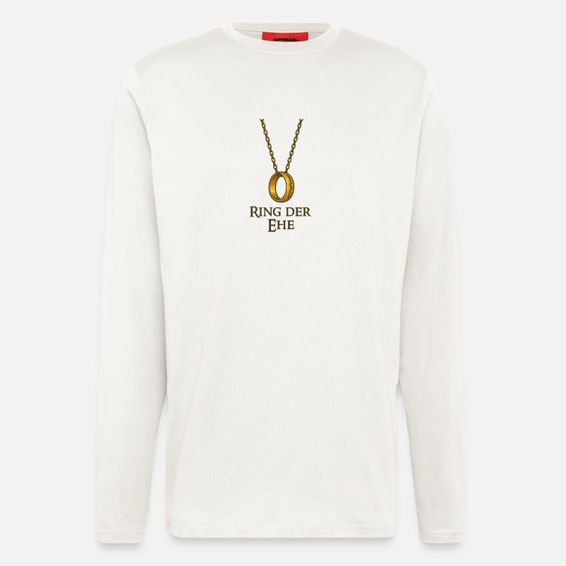 Ring der Ehe - Langarmshirt - made by SPREAD  - OFF WHITE
