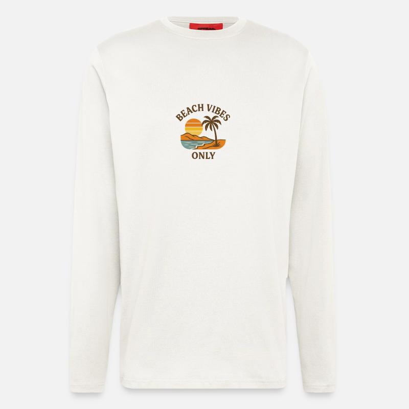 Beach Vibes Only - Langarmshirt - made by SPREAD  - OFF WHITE