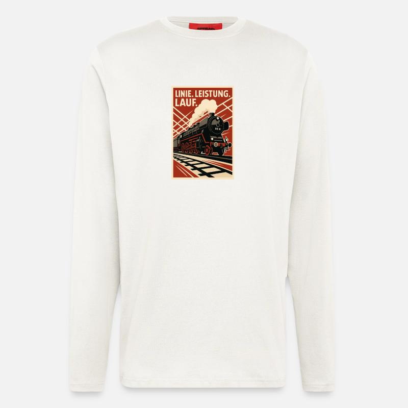 Railway Line Running Performance - Longsleeve - made by SPREAD  - OFF WHITE
